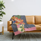 Nasturtium Throw Blanket Gallery Image 1