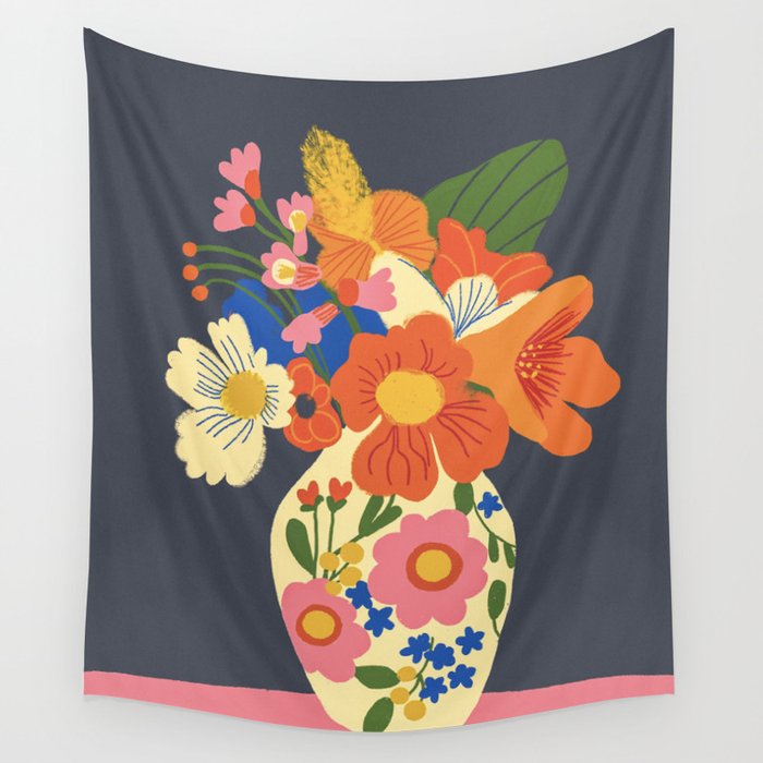 Nasturtium Wall Tapestry Gallery Image 4