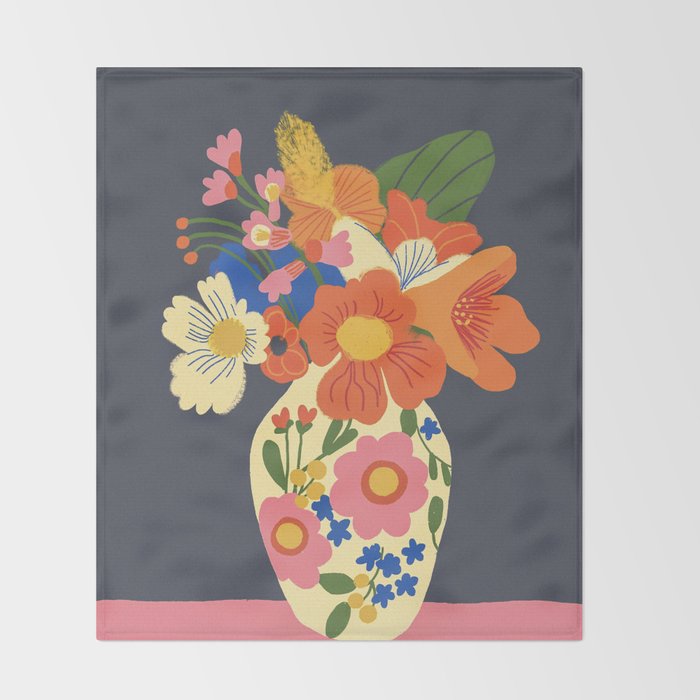 Nasturtium Throw Blanket Gallery Image 2