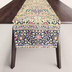 Douglass Mughal 'Millefleurs' North Indian Rug Print Table Runner Gallery Image 1
