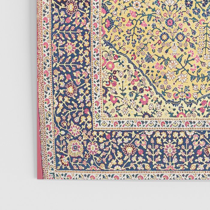 Douglass Mughal 'Millefleurs' North Indian Rug Print Poster Gallery Image 3