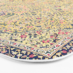 Douglass Mughal 'Millefleurs' North Indian Rug Print Bath Mat Gallery Image 3
