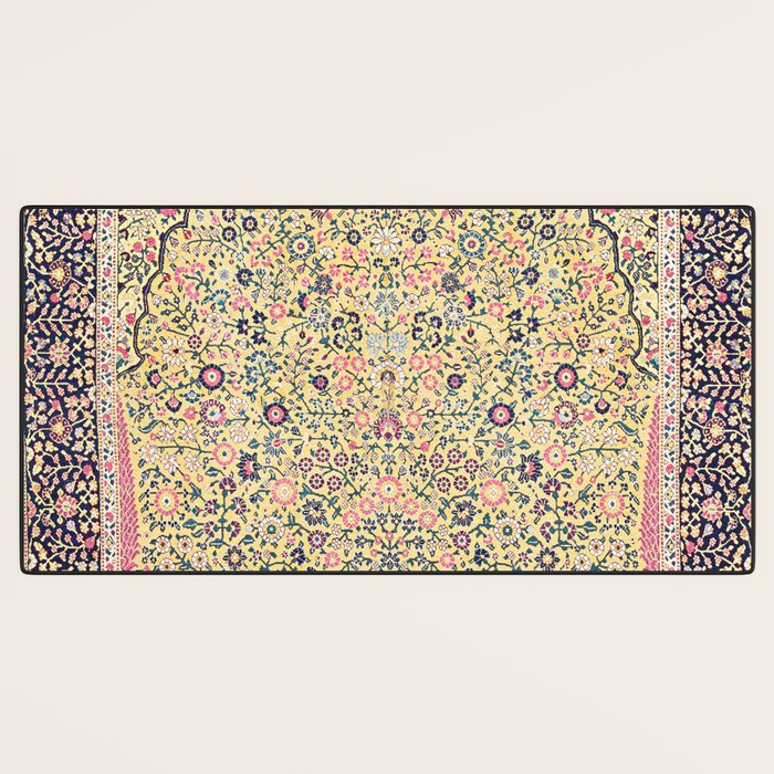 Douglass Mughal 'Millefleurs' North Indian Rug Print Desk Mat Gallery Image 3