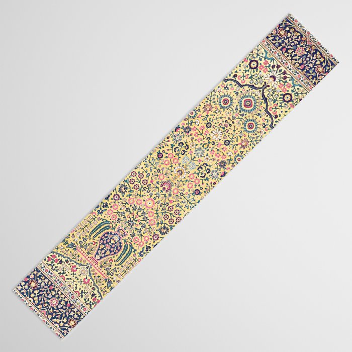Douglass Mughal 'Millefleurs' North Indian Rug Print Table Runner Gallery Image 3