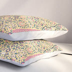 Douglass Mughal 'Millefleurs' North Indian Rug Print Pillow Sham Gallery Image 3