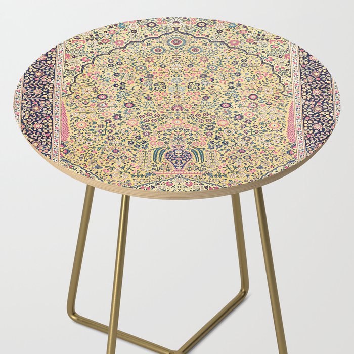 Douglass Mughal 'Millefleurs' North Indian Rug Print Side Table Gallery Image 2