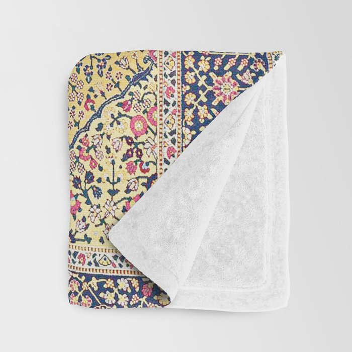 Douglass Mughal 'Millefleurs' North Indian Rug Print Throw Blanket Gallery Image 3