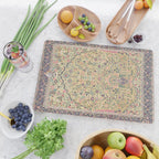 Douglass Mughal 'Millefleurs' North Indian Rug Print Cutting Board Gallery Image 2