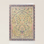 Douglass Mughal 'Millefleurs' North Indian Rug Print Stationery Card Gallery Image 2