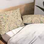 Douglass Mughal 'Millefleurs' North Indian Rug Print Pillow Sham Gallery Image 2