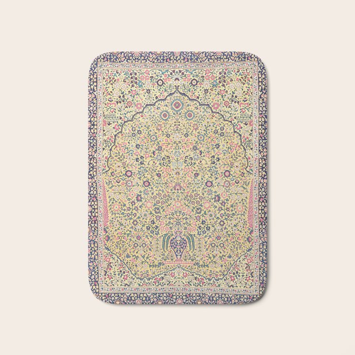 Douglass Mughal 'Millefleurs' North Indian Rug Print Bath Mat Gallery Image 1