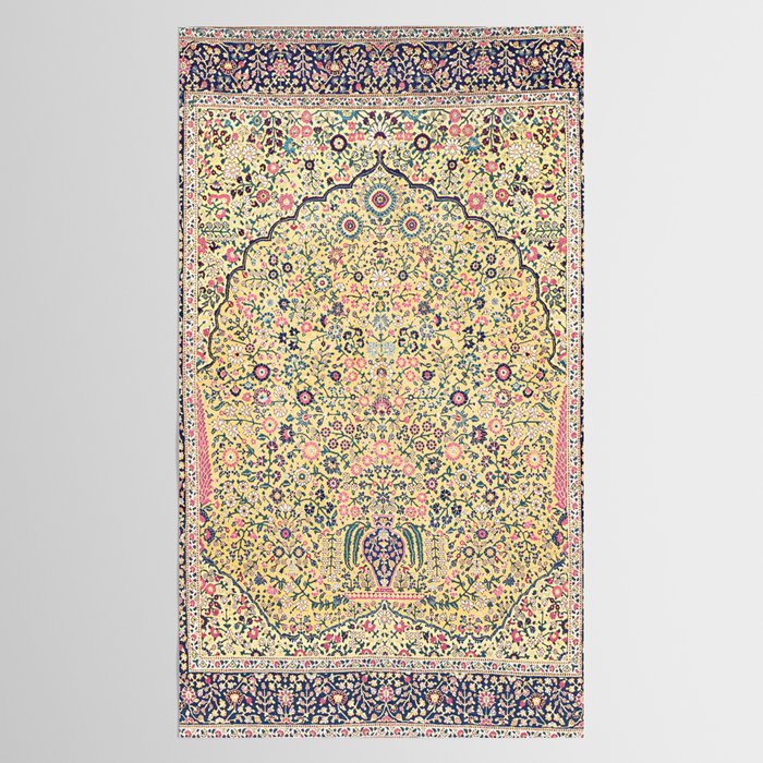 Douglass Mughal 'Millefleurs' North Indian Rug Print Tablecloth Gallery Image 2