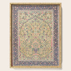 Douglass Mughal 'Millefleurs' North Indian Rug Print Serving Tray Gallery Image 1