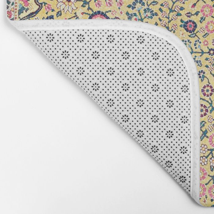 Douglass Mughal 'Millefleurs' North Indian Rug Print Bath Mat Gallery Image 2