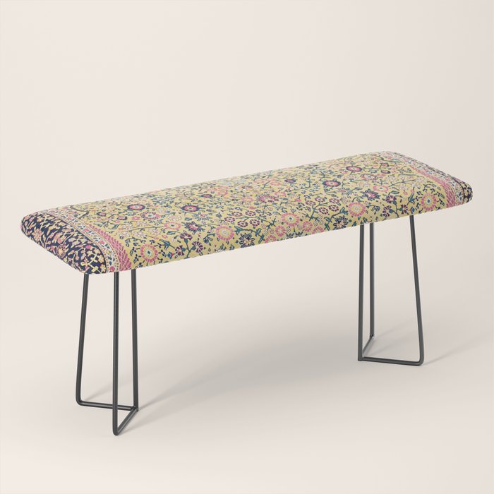 Douglass Mughal 'Millefleurs' North Indian Rug Print Bench Gallery Image 1