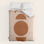 Terracotta Moon Phase Mid Century Duvet Cover Gallery Image 6
