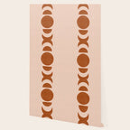 Terracotta Moon Phase Mid Century Wallpaper Gallery Image 2