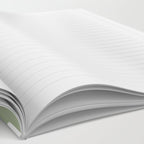Liquid Swirl Retro Abstract Pattern in White and Sage Notebook Gallery Image 2