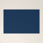 Sloane Navy solid - navy blue solid pillow, navy coordinate Welcome Mat Gallery Image 1
