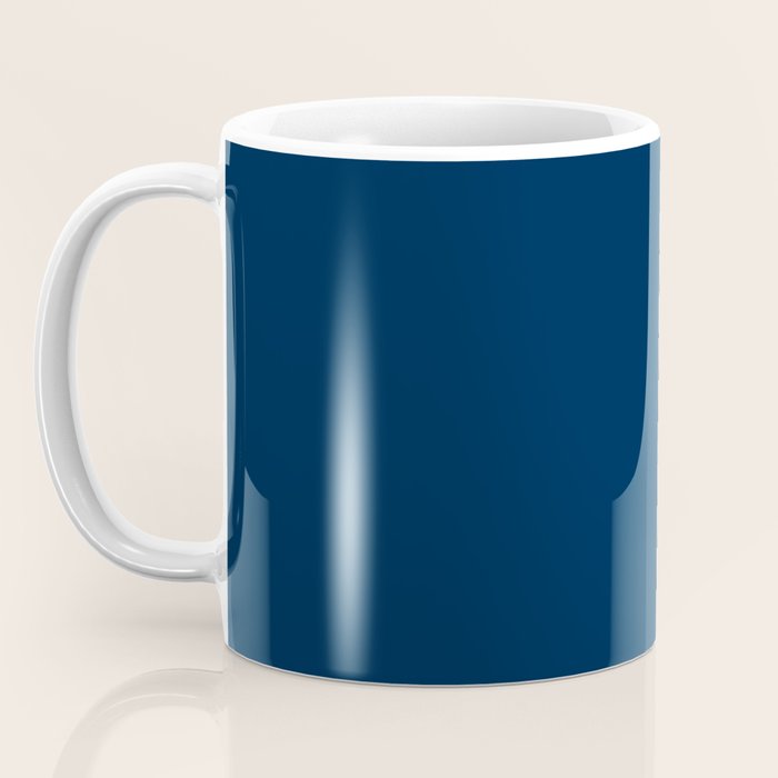 Sloane Navy solid - navy blue solid pillow, navy coordinate Coffee Mug Gallery Image 3