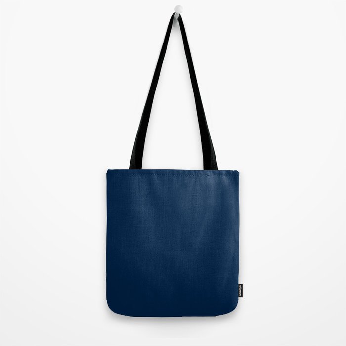 Sloane Navy solid - navy blue solid pillow, navy coordinate Tote Bag Gallery Image 2