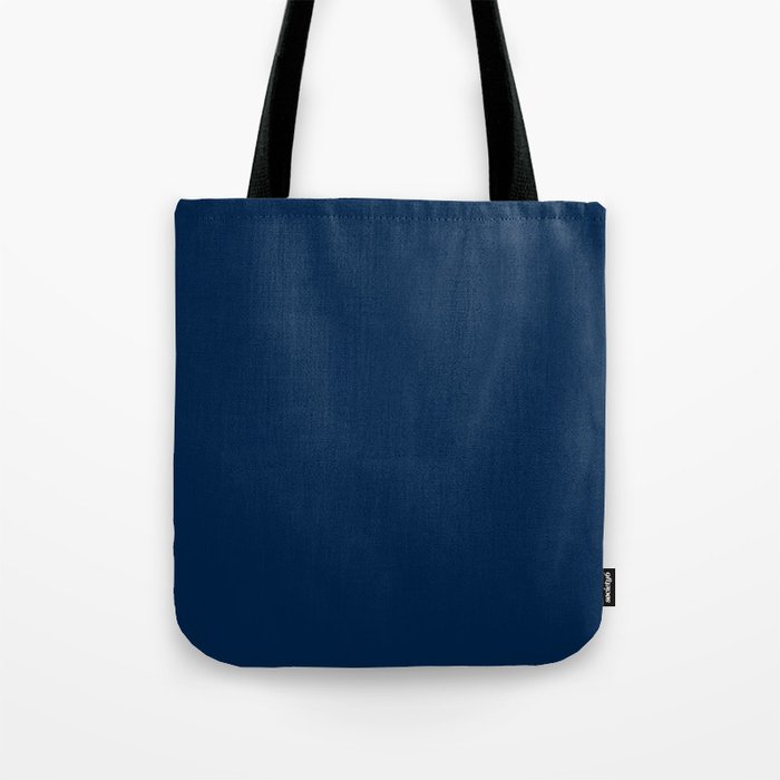 Sloane Navy solid - navy blue solid pillow, navy coordinate Tote Bag Gallery Image 1