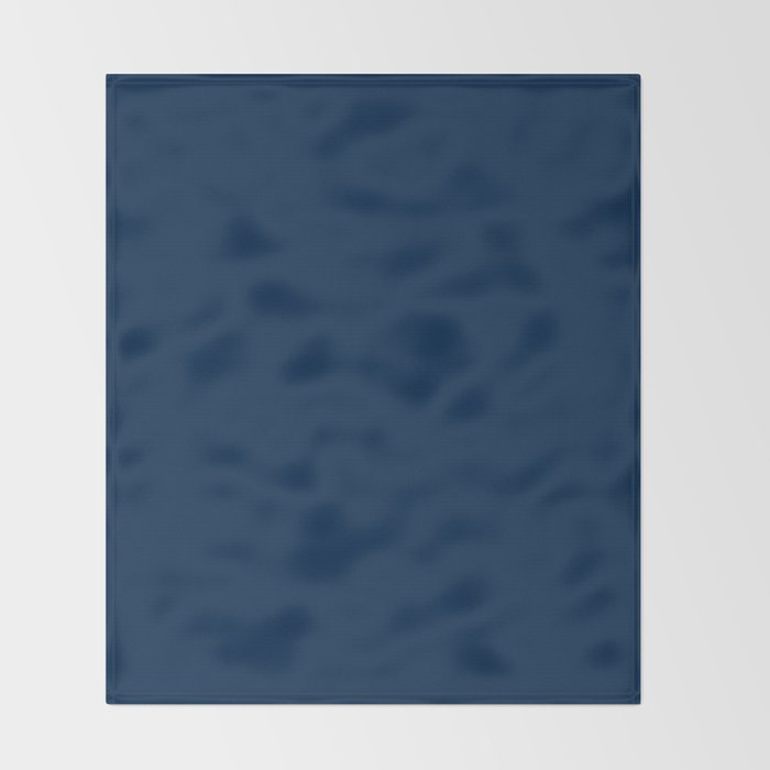 Sloane Navy solid - navy blue solid pillow, navy coordinate Throw Blanket Gallery Image 2