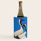 Stillness in Motion - Abstract Cranes in Blue Wine Chiller Gallery Image 1