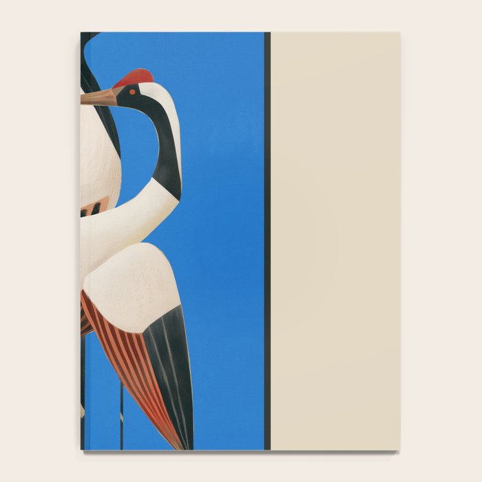 Stillness in Motion - Abstract Cranes in Blue Notebook Gallery Image 4