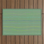 Minimal Doodle Dots in Sage Green Outdoor Rug Gallery Image 1