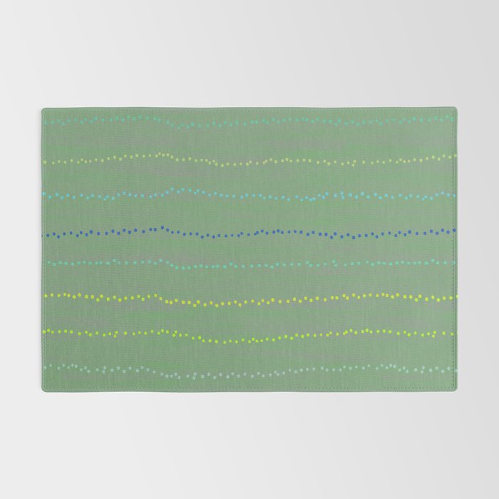 Minimal Doodle Dots in Sage Green Rug Gallery Image 2