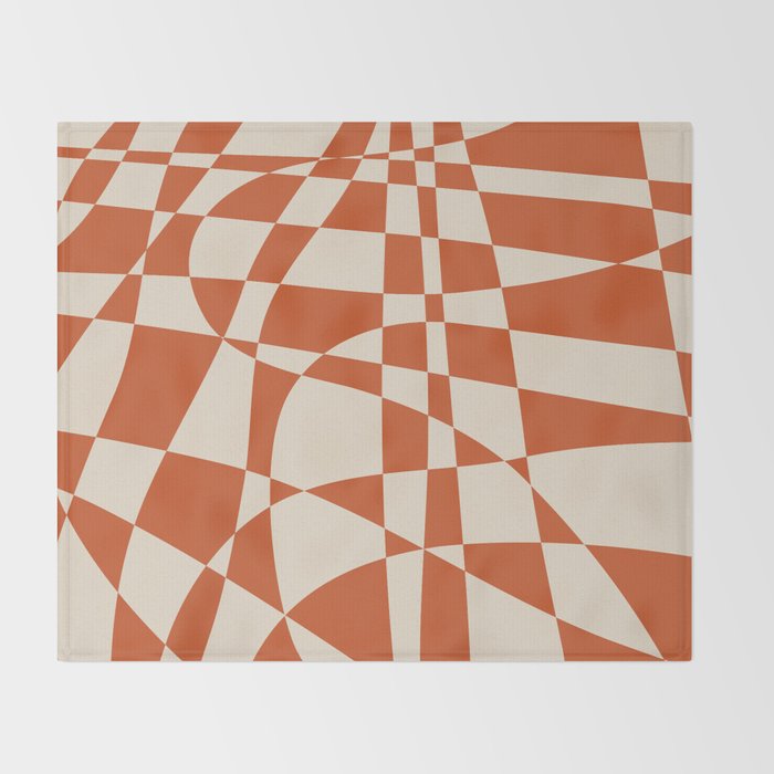 Glass Glitch: Tuscany Brown Edition Throw Blanket Gallery Image 2