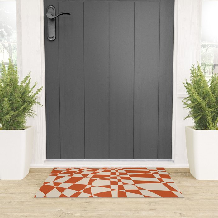 Glass Glitch: Tuscany Brown Edition Welcome Mat Gallery Image 3