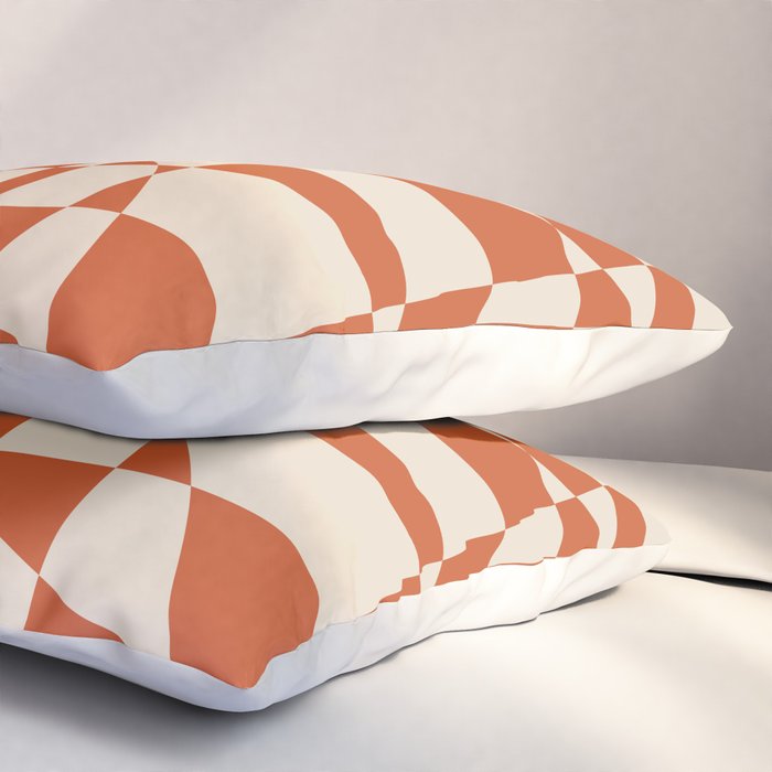 Glass Glitch: Tuscany Brown Edition Pillow Sham Gallery Image 3
