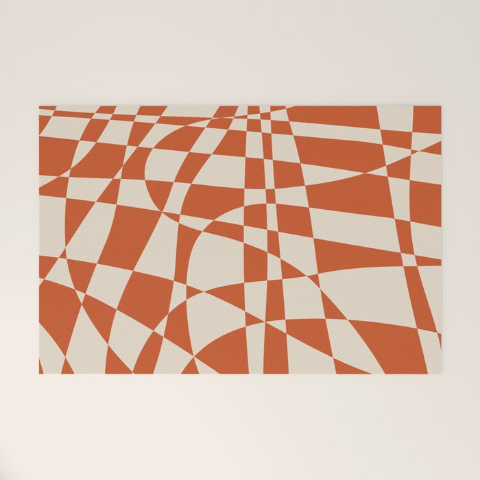 Glass Glitch: Tuscany Brown Edition Welcome Mat Gallery Image 1