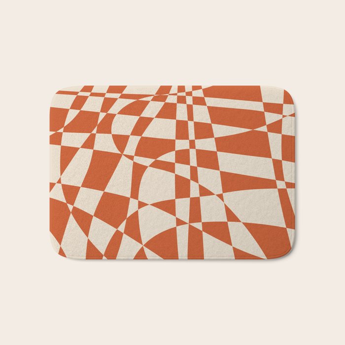 Glass Glitch: Tuscany Brown Edition Bath Mat Gallery Image 1