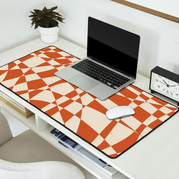 Glass Glitch: Tuscany Brown Edition Desk Mat Gallery Image 2