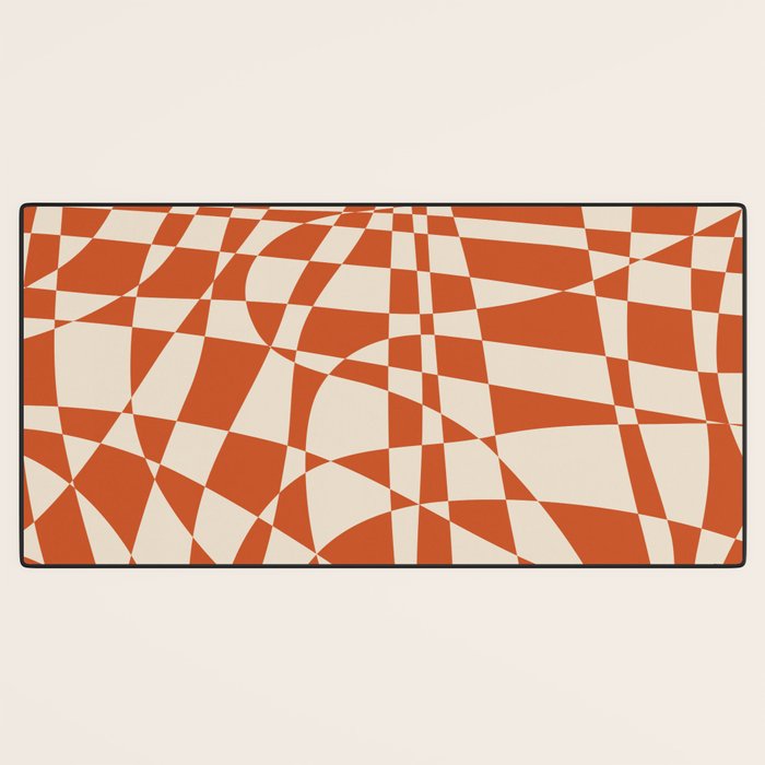Glass Glitch: Tuscany Brown Edition Desk Mat Gallery Image 3