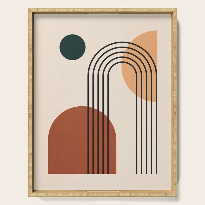 geometric abstract 59 Serving Tray Gallery Image 1