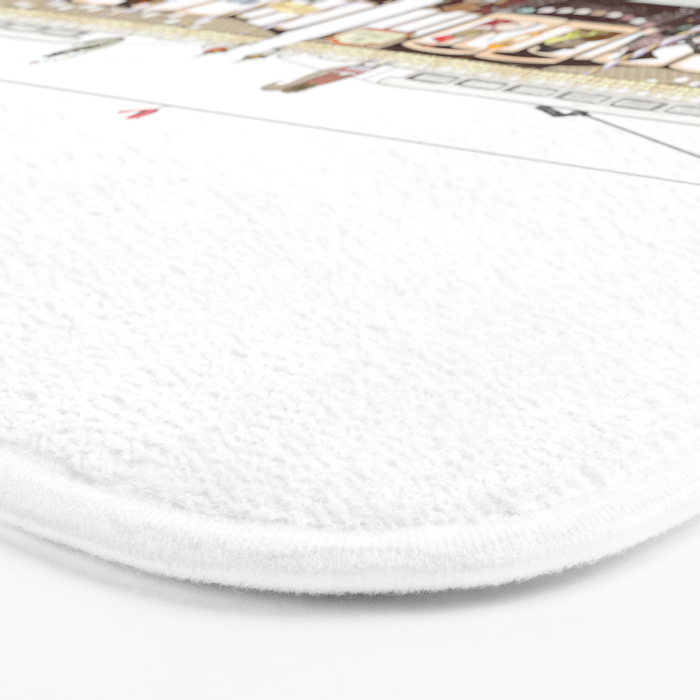 the jazz carriage Bath Mat Gallery Image 3