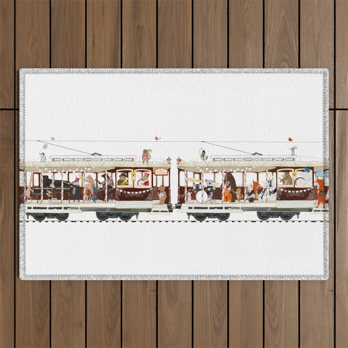 the jazz carriage Outdoor Rug Gallery Image 1