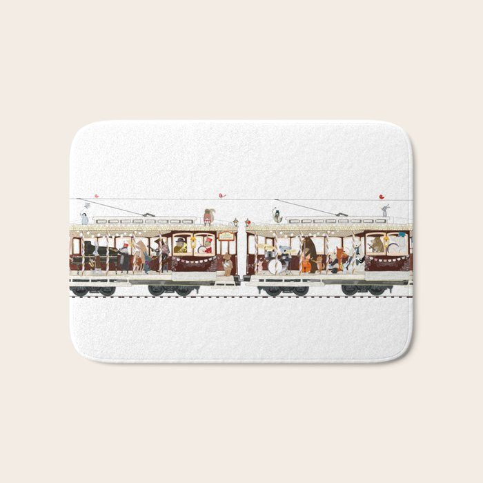 the jazz carriage Bath Mat Gallery Image 1