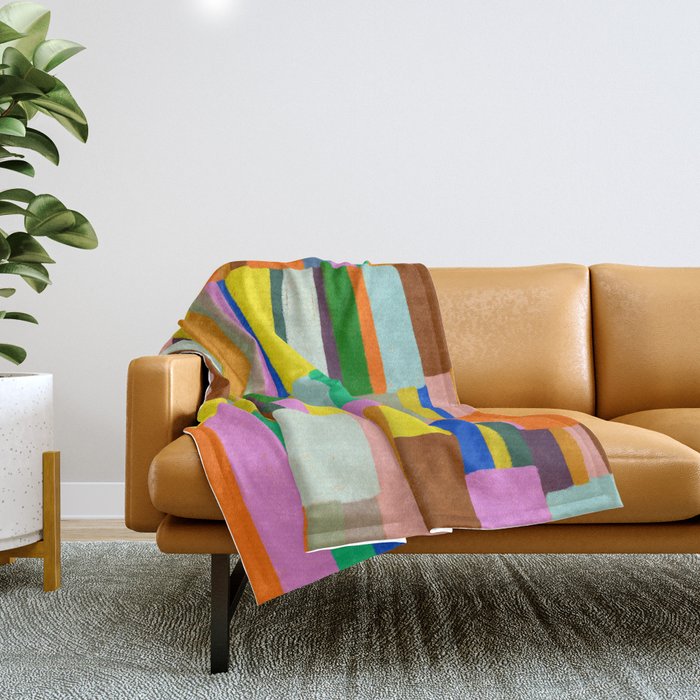 Colour play Throw Blanket Gallery Image 1