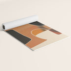 Modern Abstract Colorful Shapes Yoga Mat Gallery Image 2