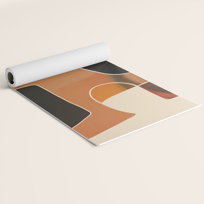 Modern Abstract Colorful Shapes Yoga Mat Gallery Image 2