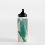 abstract pastel leaves 3 Water Bottle Gallery Image 3