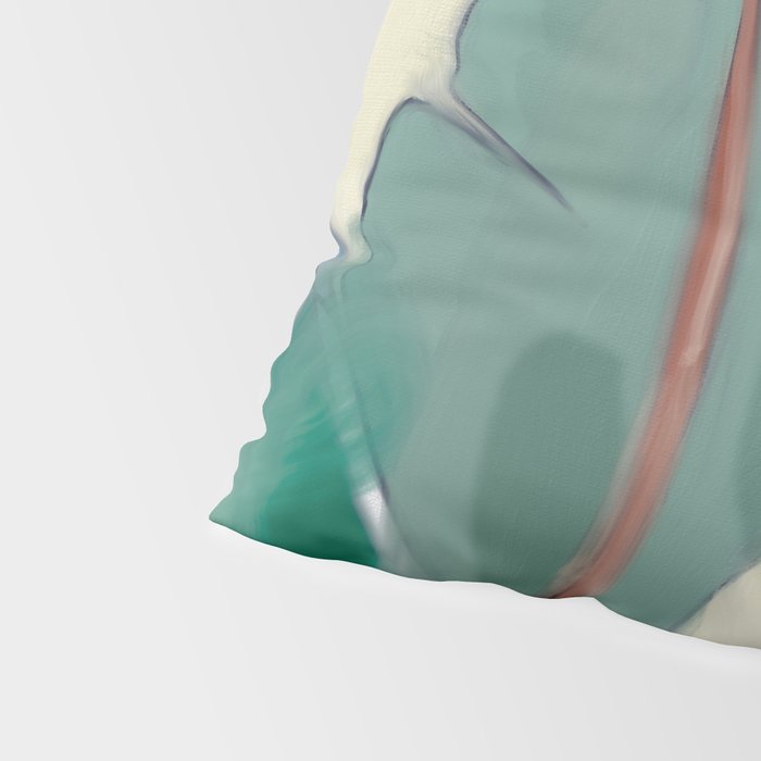 abstract pastel leaves 3 Pillow Sham Gallery Image 4