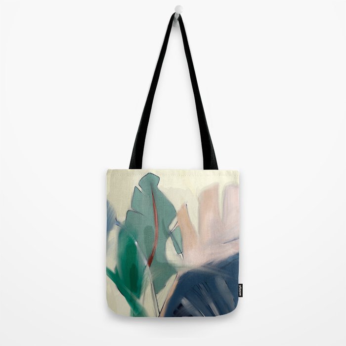 abstract pastel leaves 3 Tote Bag Gallery Image 2