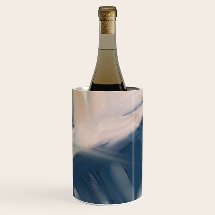 abstract pastel leaves 3 Wine Chiller Gallery Image 3