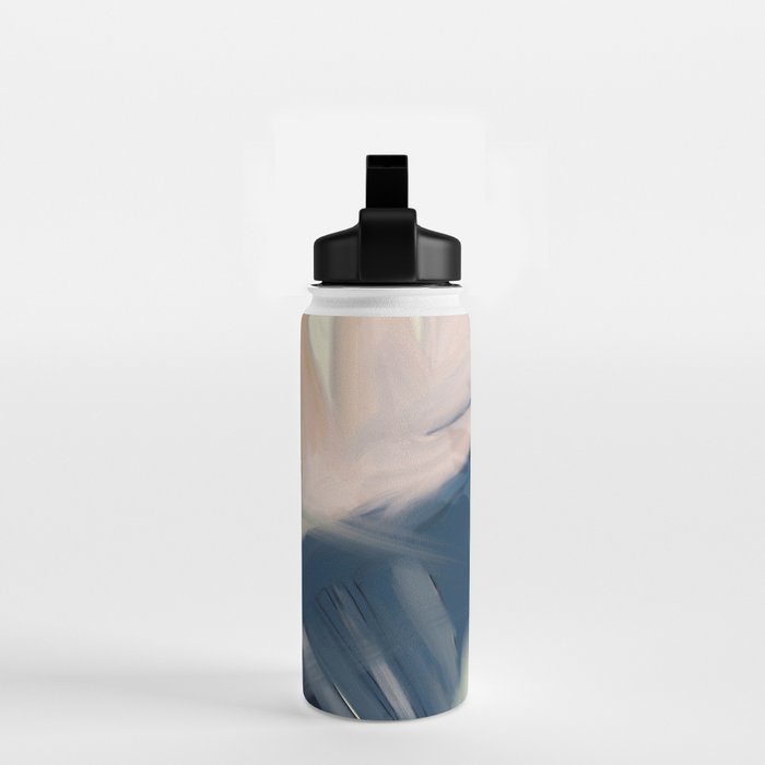 abstract pastel leaves 3 Water Bottle Gallery Image 2